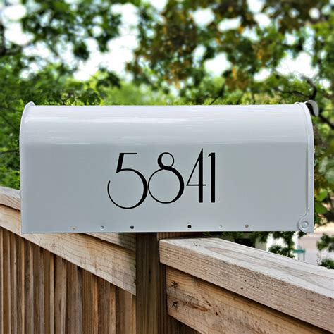 10 best mailbox house numbers of november 2020. Riesling art nouveau inspired custom mailbox numbers