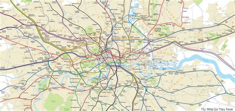 Topographical Accurate Map Of London S Tube Via