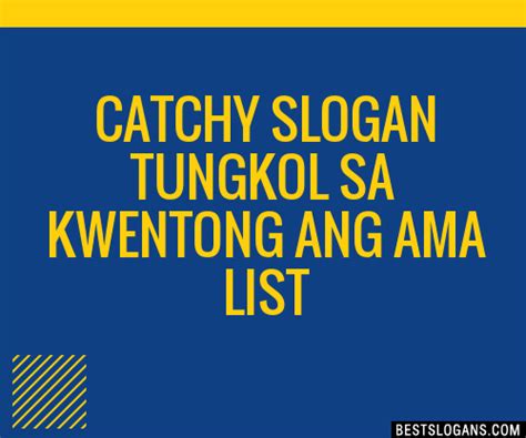 100 Catchy Tungkol Sa Kwentong Ang Ama Slogans 2024 Generator