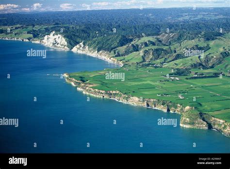 White Cliffs Taranaki New Zealand Aerial Stock Photo Alamy