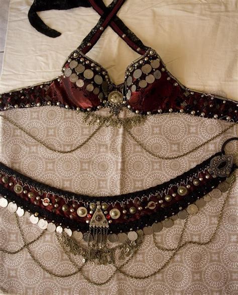 custom made tribal fusion bellydance costume bra and belt etsy bauchtanz bauch weg