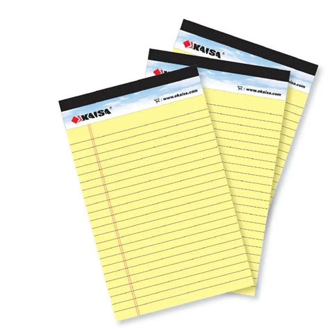 1padpcs Memo Pad Usa Style Legal Pad 50 Sheets A5 A4 Notebook Paper