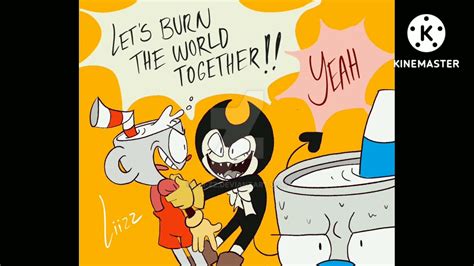 Cuphead X Bendy None Of This Is My Artread Desc Youtube