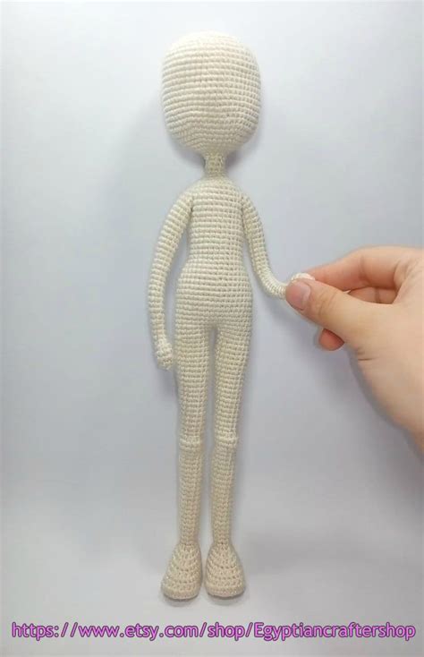 Crochet Basic Doll Body Pattern Amigurumi Doll Body Pattern Etsy Doll