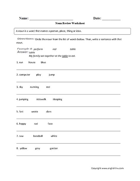 Are included in the ncert solution for class 2nd english. Parts of Speech Worksheets | Parts of speech worksheets ...