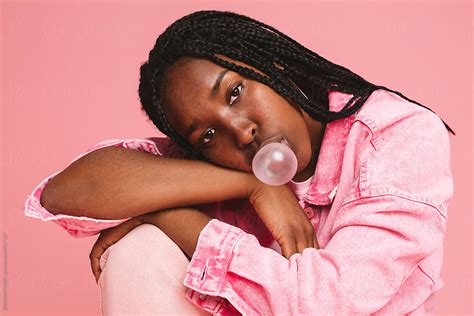 Teenager Portraits In Pink By Stocksy Contributor Bonninstudio