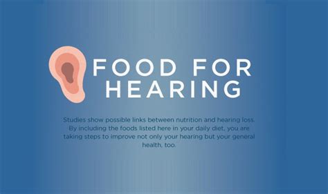 Food For Hearing Infographic Visualistan