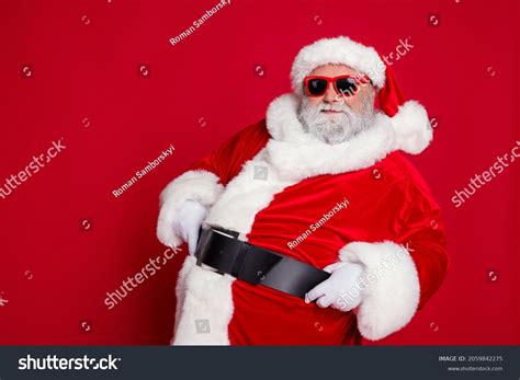 Photo Funny Fat Santa Claus Wear Stock Photo 2059842275 Shutterstock
