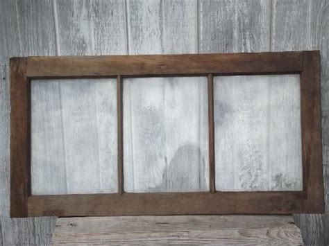 Primitive Antique Wood Window Frame From Old Wisconsin Barn Or Farmhouse