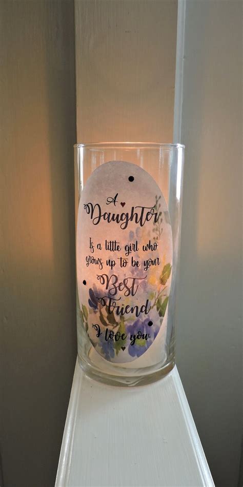 Daughter Candle Holder Daughter T Daughter Birthday Etsy