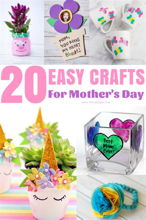 if you are looking for easy mother s day diy crafts look no further whether the ts a