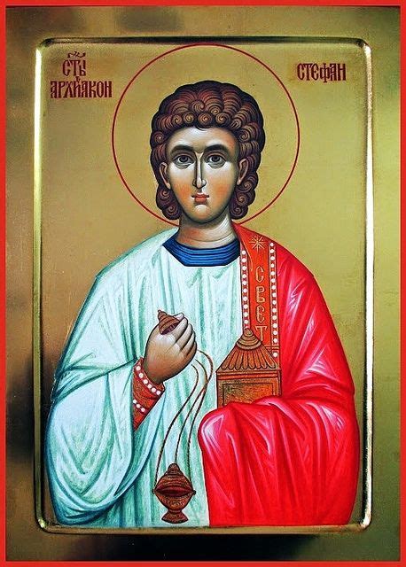 St Archdeacon Stephen The First Martyr By Aleksandra Graovac Chi Rho