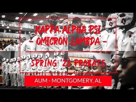 Kappa Alpha Psi Omicron Lambda Nupes Spring Probate Youtube
