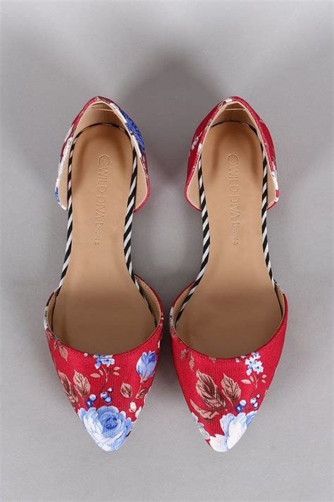 Spring Floral Flats With Images Floral Flats Flower Flat Shoes