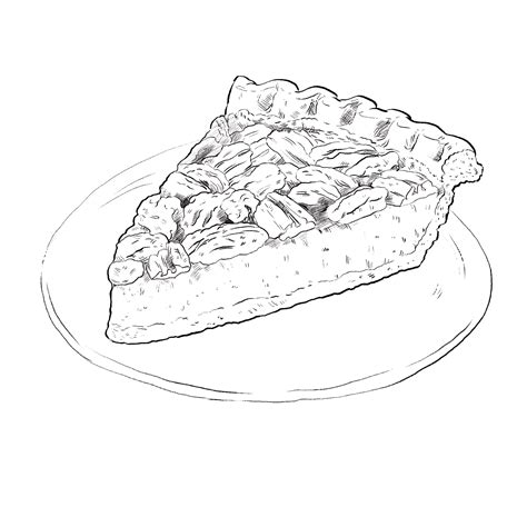 Pie Line Drawing At Explore Collection Of Pie Line