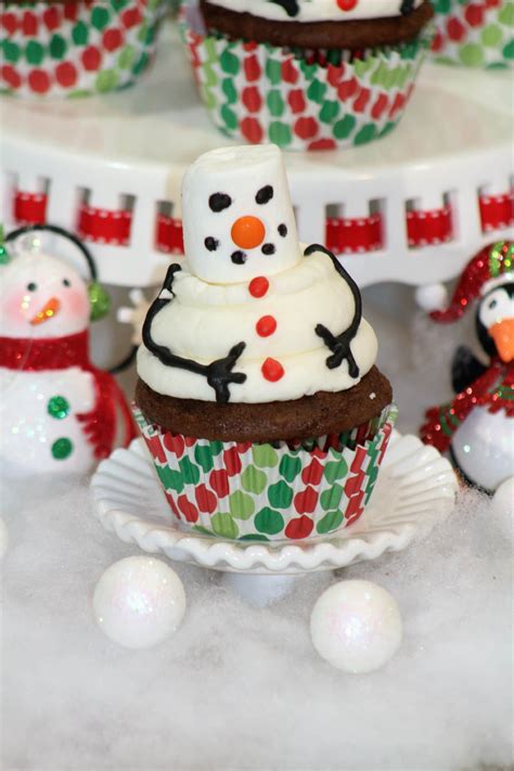 Snowman Cupcakes Recipe With Homemade Icing Lady And The Blog