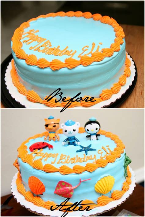 Making A Purchased Cake Into An Awesome Octonauts Cake 3rd Birthday