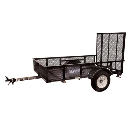 Carry On Trailer Ft X Ft Wire Mesh Utility Trailer With Ramp Gate At Lowes Com