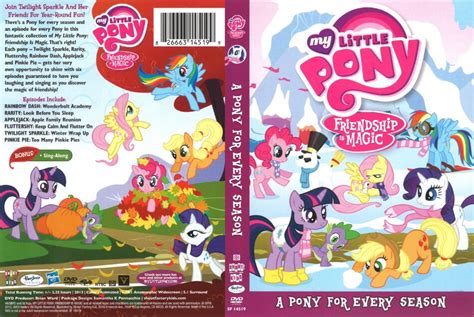 My Little Pony Friendship Is Magic A Pony For Every Season Dvd Cover