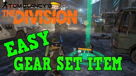 Tom Clancy S The Division Easy Gear Set Item Solo Daily High Value Target Youtube