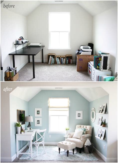 A Cozy Office Nook Feminine Home Offices Small Home Offices Home