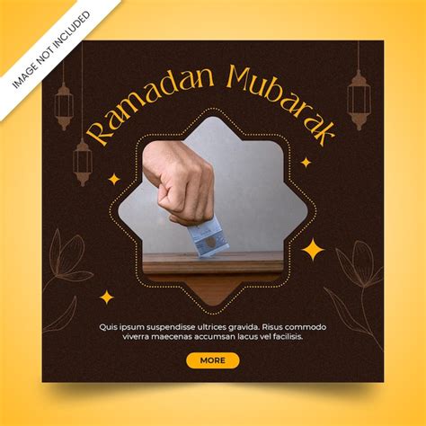 Premium Psd Ramadan Mubarak Social Media Design Post Template