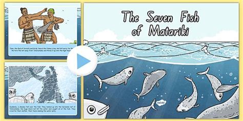 The Seven Fish Of Matariki Story Powerpoint Seven Fishes Primary