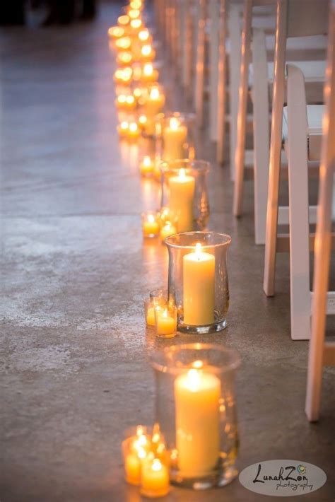 Fall Wedding Wedding Candelight Candlelit Aisle Wedding Aisle