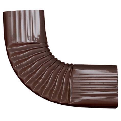 Near 90 Degree Downspout Elbow Style B 2x3 Brown