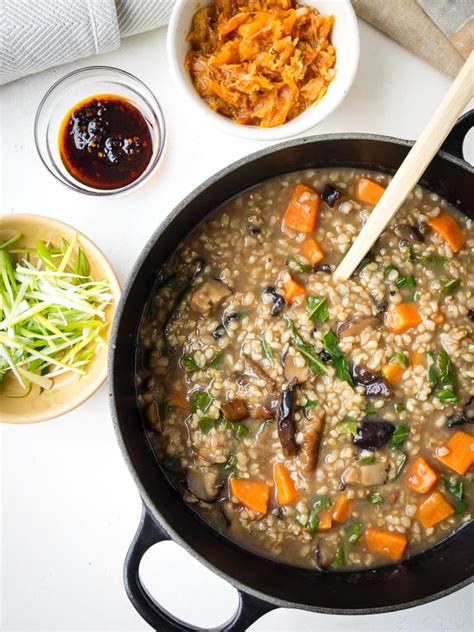 Vegetable Congee Gf Vegan Recipe Rice Porridge The Worktop