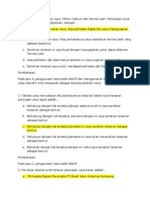 Friendly letter (surat untuk sahabat atau teman). Contoh Interview Dalam Bahasa Inggris Beserta Jawabannya ...