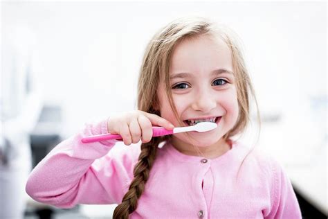 Girl Brushing Teeth Photograph By Science Photo Library Fine Art America