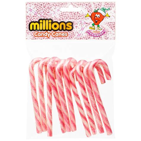 Millions Candy Canes Pink Christmas Confectionery Bandm