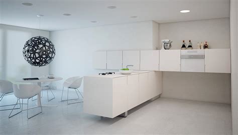 Minimalist White Kitchen Interior Design Ideas