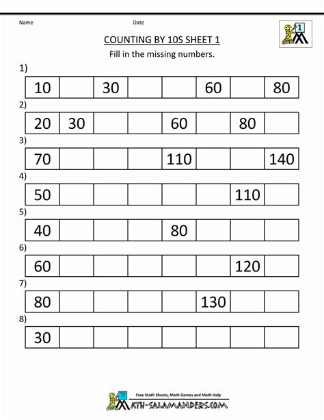 ️counting To 50 Worksheets Free Download
