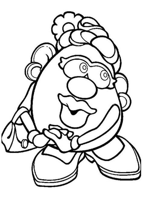 Mr potato coloring pages for kids online. Mr potato head coloring pages