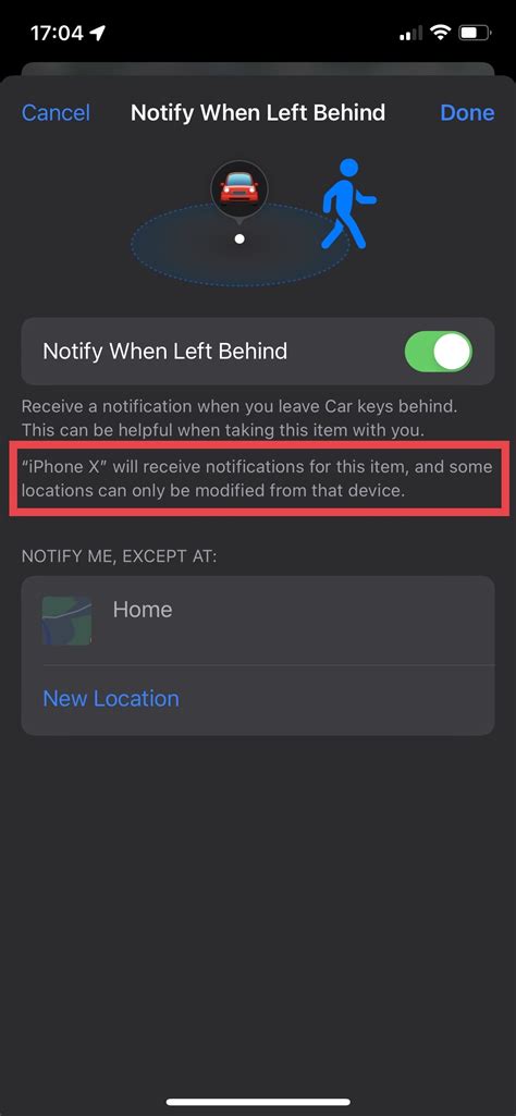 How To Use Notify When Left Behind With Chipolo One Spot Or Card Spot
