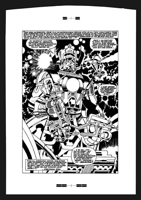 Thor 134 Galactus Rare Production Art 1966 In Red Ravens