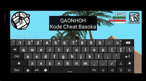 Pasword Atau Kode Cheat Gta San Andreas Android Menggunakan Hacker S Keyboard Youtube