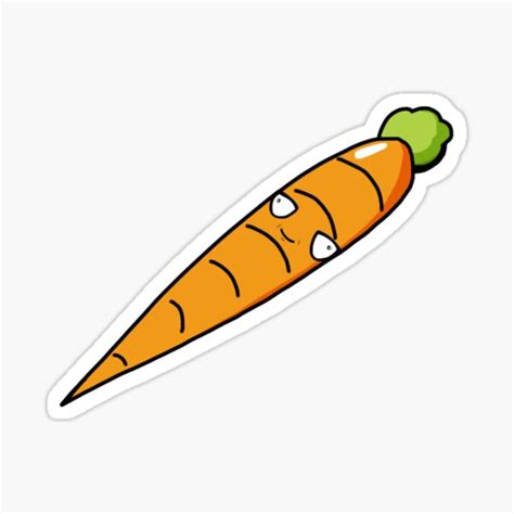 Weird Carrot Sticker For Sale By Brorkli Redbubble