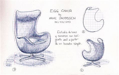 Egg Chair By Arne Jacobsen Study Of The Lights And Shadow Flickr