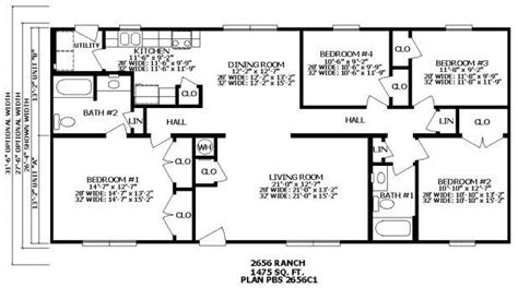 With the advent of the federal. Inspirational Two Bedroom Ranch House Plans - New Home ...