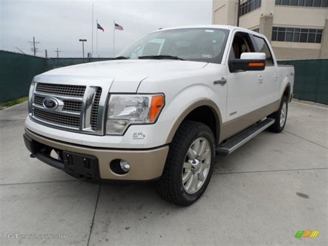 White Platinum Metallic Tri Coat 2012 Ford F150 King Ranch Supercrew