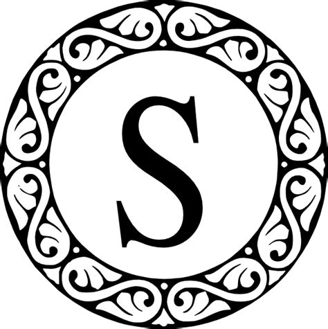 Letter S Monogram Clip Art At Vector Clip Art Online