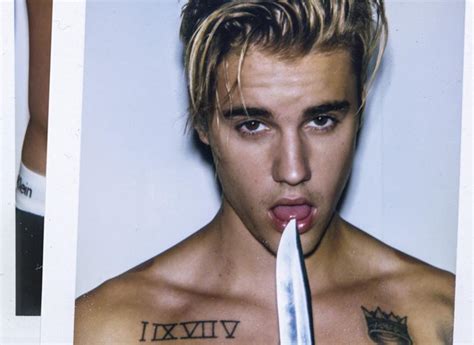 justin bieber justin bieber licks a knife dons a clown mask in his edgy intervie