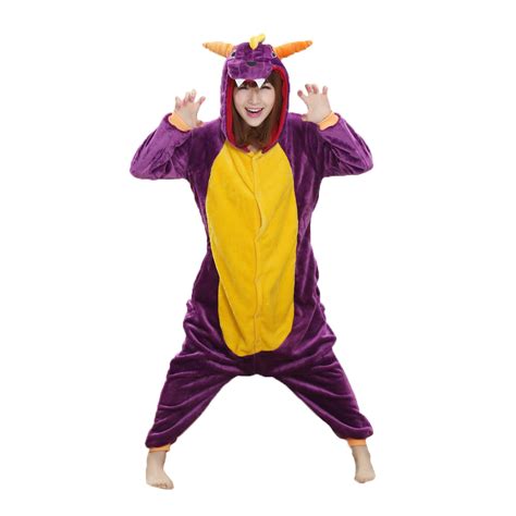 Adult Kigurumi Onesies Pajamas Spyro Dragon Unisex Adult Onesie