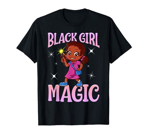 black girl magic melanin pride t shirt zelitnovelty