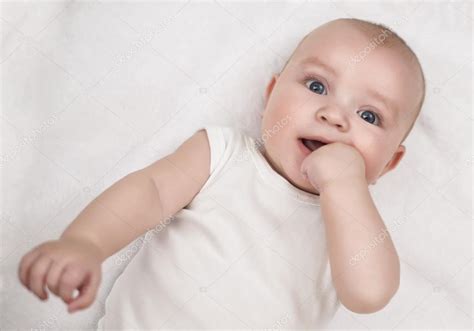 Cute Baby Lying On Back — Stock Photo © Ivanko1980 103114322