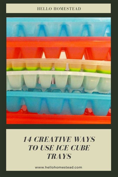 14 Creative Ways To Use Ice Cube Trays Ice Cube Trays Cube Plastic