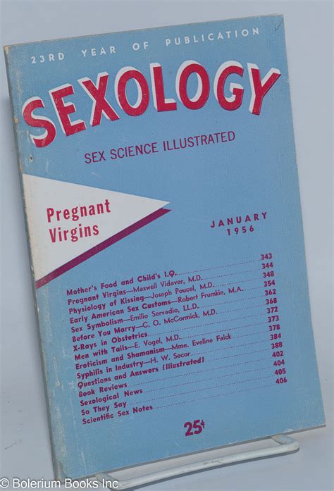 Sexology Sex Science Illustrated Vol 22 6 January 1956 Pregnant
